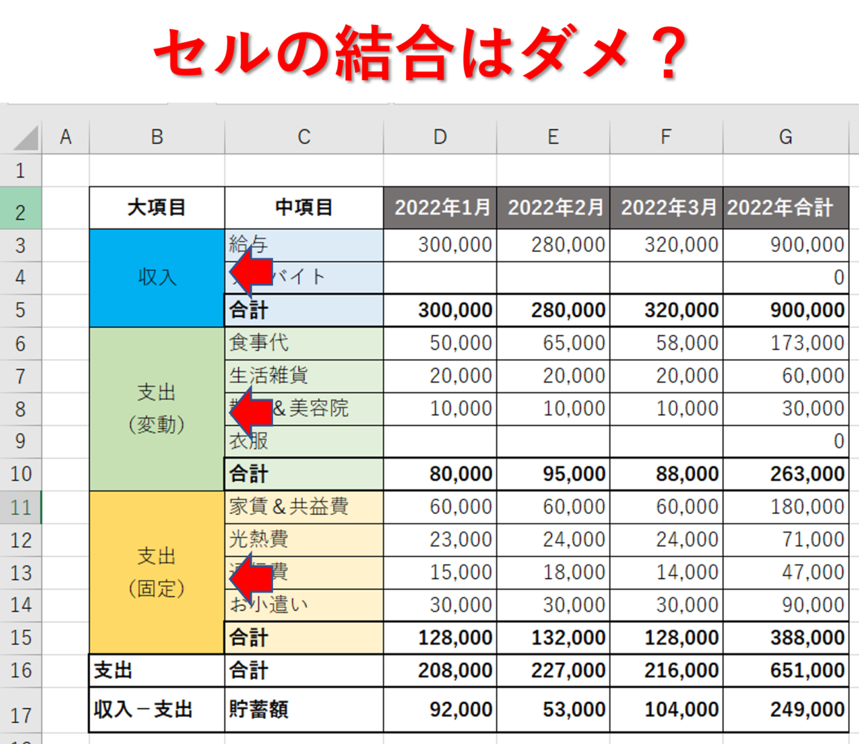 Excelでセル結合を解除するショートカットは？