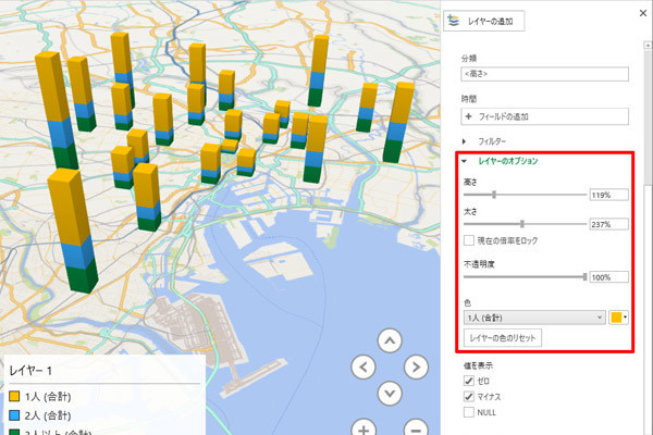 作成手順：地図グラフを挿入する