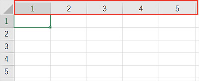 ExcelのABC列が消えた。戻すにはどうしたらいいですか？