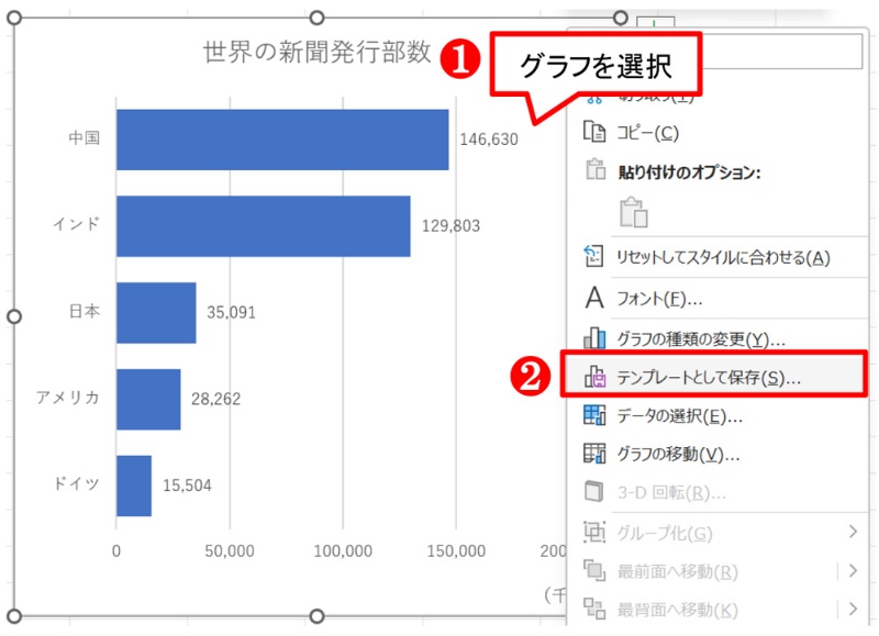 Excelでテンプレートとして保存するには？