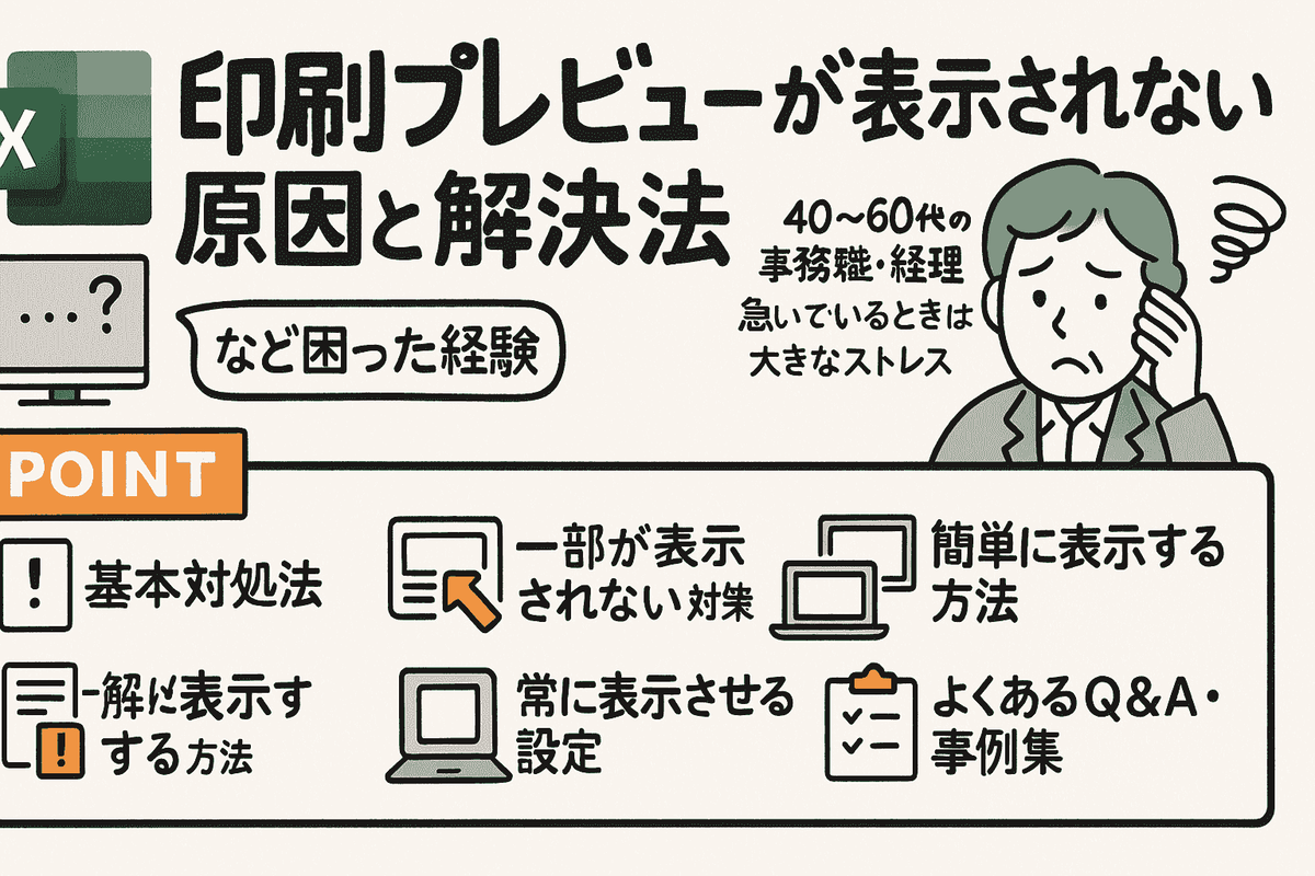 Excelの印刷プレビューと実際の印刷結果が異なる根本的な仕組み